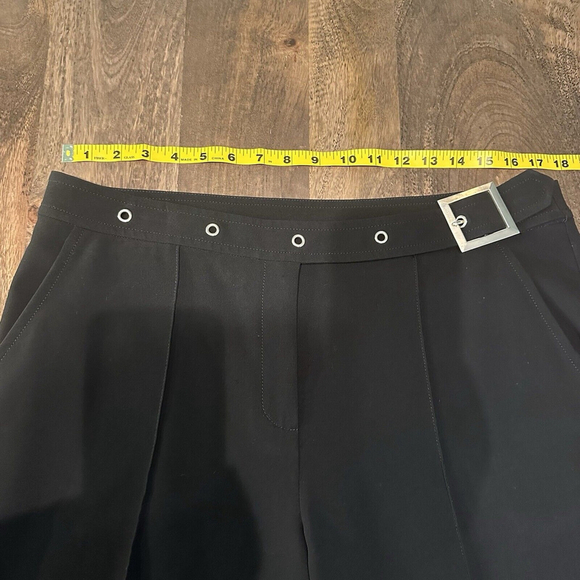 St. John Black Wide-Leg Pants - Picture 6 of 13